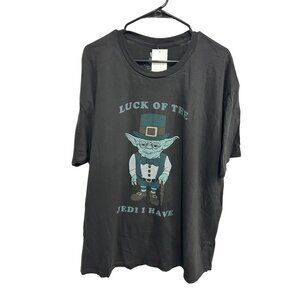 Star Wars Luck of the Jedi I Have Yoda Tee Black Sz 2X St. Patrick's Day NWT